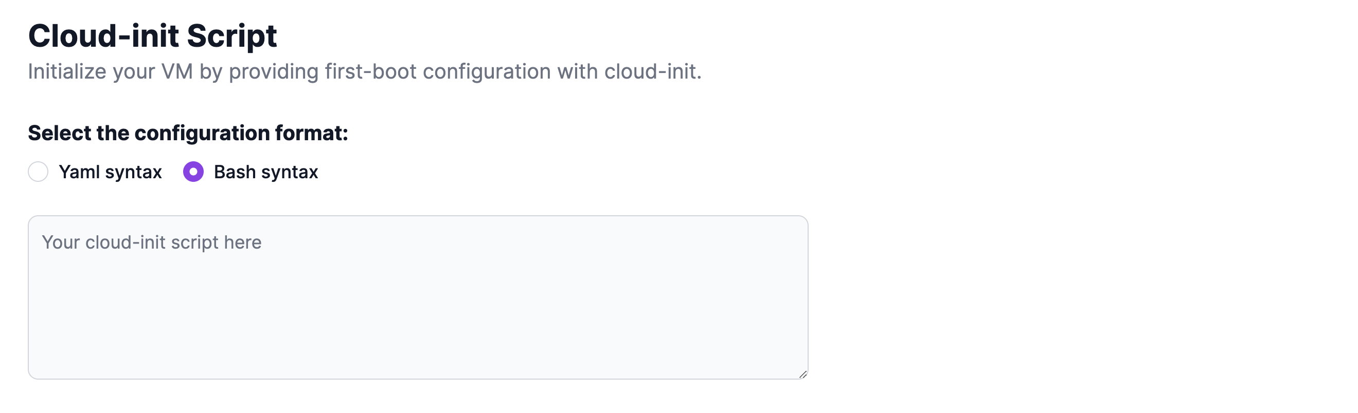 Cloud-init UI